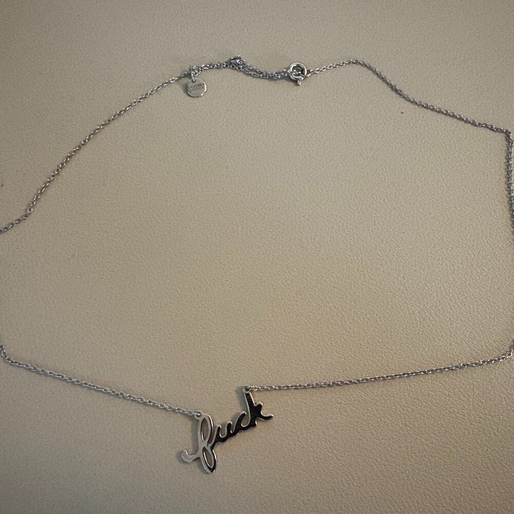 Larissa Loden Silver F*ck Necklace